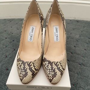 Jimmy choo snakeskin pump